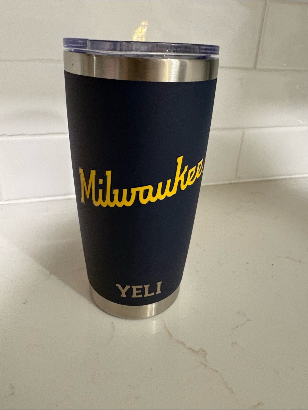 Milwaukee Brewers Christian Yelich #22 Stainless Steel Tumbler